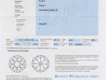 Diamant und Brillant 0,26 Carat mit Zertifikat DPL-TV900