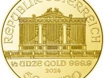 1/2 Unze Wiener Philharmoniker Gold 2024