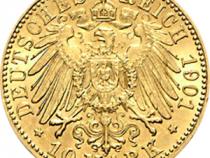 10 Mark Kaiserreich Anhalt 1876 Friedrich I Jaeger 180