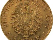 5 Mark Kaiserreich Bayern 1877 Ludwig II Jaeger 195