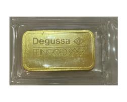 Goldbarren 100 Gramm Degussa geprägt alt