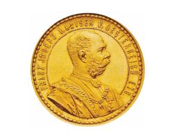Österreich 1888 Franz Joseph I 4 Dukaten Goldmünze