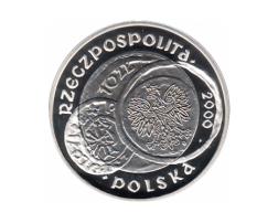 Polen 10 Zlotych Silber 2000, 1000 lecie zjazdu w Gnieznie