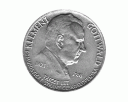 100 Korun, Tschechoslowakei, 1951, 	Klement Gottwald