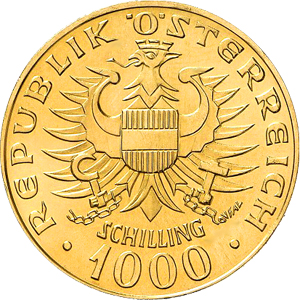 Österreich Schilling Goldmünzen