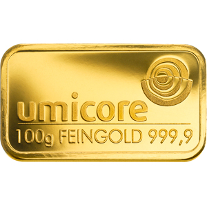 Goldbarren 100 Gramm MIX