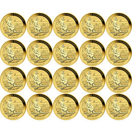 20x 1/10 Nugget Goldmünze der Perth Mint gekapselt