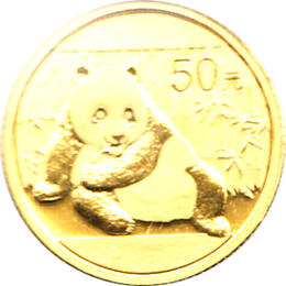 China Panda 1/10 Unze 2015 Goldpanda 50 Yuan