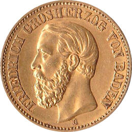 20 Mark Kaiserreich Baden 1894-1895 Friedrich I Jaeger 189