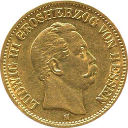 20 Mark Kaiserreich Hessen 1872-1873 Ludwig Jaeger 214