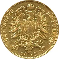 20 Mark Kaiserreich Hessen 1872-1873 Ludwig Jaeger 214