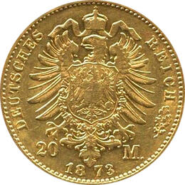 20 Mark Kaiserreich Hessen 1872-1873 Ludwig Jaeger 214