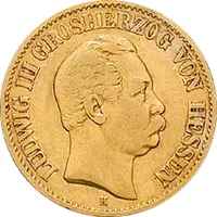 10 Mark Kaiserreich Hessen 1875-1877 Ludwig Jaeger 216