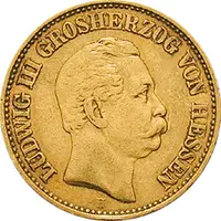20 Mark Kaiserreich Hessen 1874 Ludwig Jaeger 217