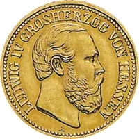 10 Mark Kaiserreich Hessen 1890 Ludwig Jaeger 220