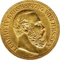20 Mark Kaiserreich Hessen 1892 Ludwig Jaeger 221