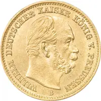 5 Mark Kaiserreich 1877-1878 Preussen Wilhelm I Jaeger 244