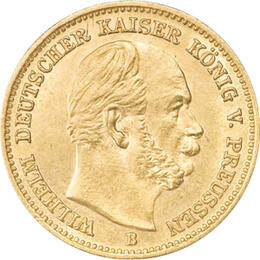 5 Mark Kaiserreich 1877-1878 Preussen Wilhelm I Jaeger 244