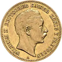 10 Mark Kaiserreich 1890-1912 Preussen Wilhelm II Jaeger 251