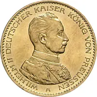 20 Mark Kaiserreich 1913-1915 Preussen Wilhelm Uniform Jaeger 253