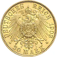 20 Mark Kaiserreich Waldeck Pyrmont Jaeger 288