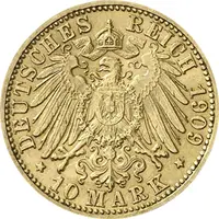 10 Mark Kaiserreich 1893-1913 Württemberg Wilhelm Jaeger 295