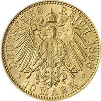 10 Mark Kaiserreich 1891-1902 Sachsen Albert Jaeger 263