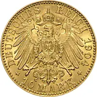 10 Mark Kaiserreich 1903-1904 Sachsen Georg Jaeger 265