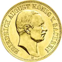 10 Mark Kaiserreich 1905-1912 Sachsen Friedrich August III Jaeger 267