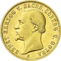 20 Mark Kaiserreich 1872 Sachsen Coburg Gotha Ernst Jaeger 270