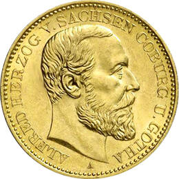 20 Mark Kaiserreich 1895 Sachsen Coburg Gotha Alfred Jaeger 272
