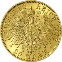 20 Mark Kaiserreich 1895 Sachsen Coburg Gotha Alfred Jaeger 272