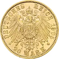 20 Mark Kaiserreich Bayern 1895-1913 Otto Jaeger 200