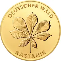 20 Euro Goldmünze Deutscher Wald Kastanie 2014 mit Zertifikat