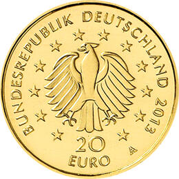 20 Euro Goldmünze Deutscher Wald Kastanie 2014 mit Zertifikat