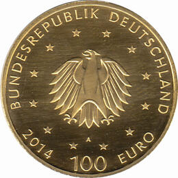 100 Euro Goldmünze 2014 UNESCO Weltkulturerbe Kloster Lorsch