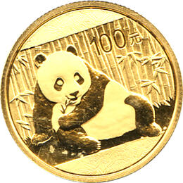 China Panda 1/4 Unze 2015 Goldpanda 100 Yuan