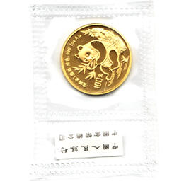 China Panda 1 Unze 1991 Goldpanda 100 Yuan