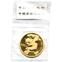 China Panda 1 Unze 1996 Goldpanda 100 Yuan