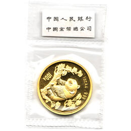 China Panda 1 Unze 1997 Goldpanda 100 Yuan