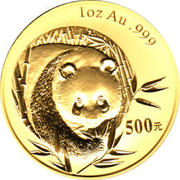 China Panda 1 Unze 2003 Goldpanda 500 Yuan