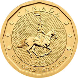 Kanada Gold Maple Leaf Mounted Police Mountie 2011 im Blister