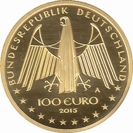 100 Euro Goldmünze 2015 UNESCO Weltkulturerbe Oberes Mittelrhein Tal