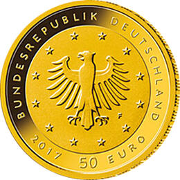 50 Euro Gold Lutherrose 2017x