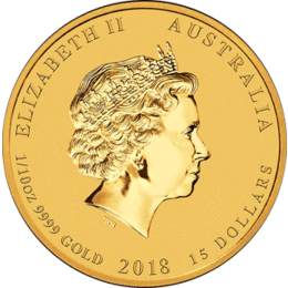 Lunar II Hund 1/10 Unze 2018