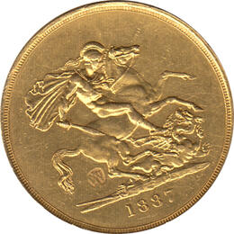 5 Pfund Sovereign Victoria 1887