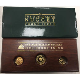 Känguru Nugget Proof Set 1991