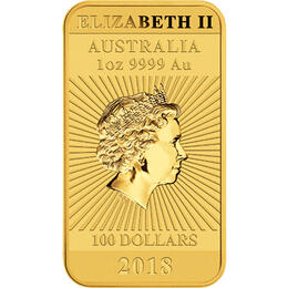 Dragon Rectangle Goldbarren 2018