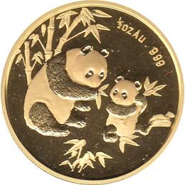 China Panda Goldmünze 1/2 Unze PP 1997 Munich Coin Show