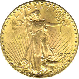 American Double Eagle Saint Gaudens 1927